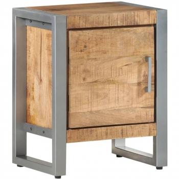 vidaXL Bedside Cabinet 40x30x50 cm Rough Mango Wood