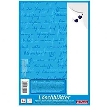 Bloc de papel secante Herlitz A4, 80 g/m², blanco, 10 hojas