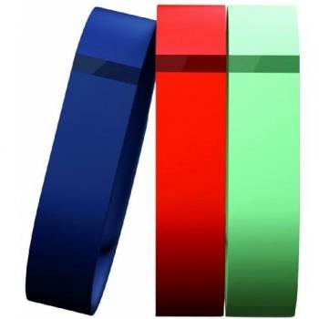 Fitbit Flex - Kit de 3 correas de reemplazo para Fitbit Flex, color azul / naranja / verde, talla small