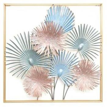 Decoración de Pared Metal DKD Home Decor (90 x 7 x 90 cm)