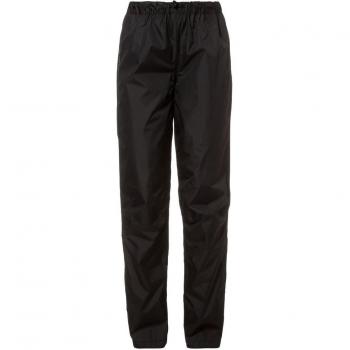 Vaude Pantalones Fluid Impermeables para Mujer en Negro (Tamaño 38)