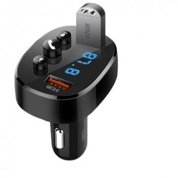 Infoclick Transmisor FM para Coche Bluetooth 18W Quick Charge - Pantalla LED - Frecuencias 87,5 - 108,0MHz - 1x Puerto USB QC 3.0