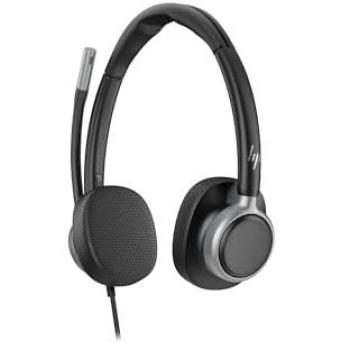 Auriculares HP Poly Mission 625 con cable USB-C y USB-A, cancelación de ruido, estéreos, oficina, negros