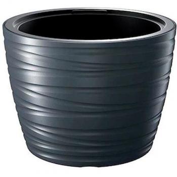 Maceta Baja con Depósito 48L Maze Prosperplast Antracita