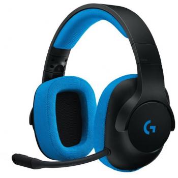 Logitech G G233 Prodigy Wired Gaming Headset - Black/Cyan - 3.5 MM - N/A - EMEA