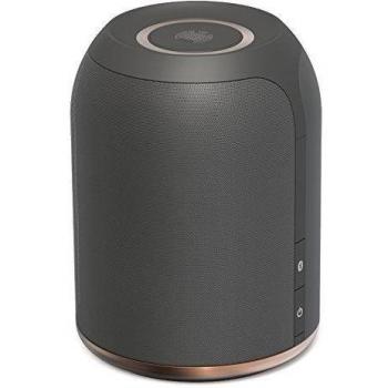 Ministry of Sound Audio M Plus Altavoz inalámbrico portátil recargable con conectividad Bluetooth y Wifi para transmisión, múltiples habitaciones, compatible con Smartphones y tabletas iOS y Android, color carbón cobre