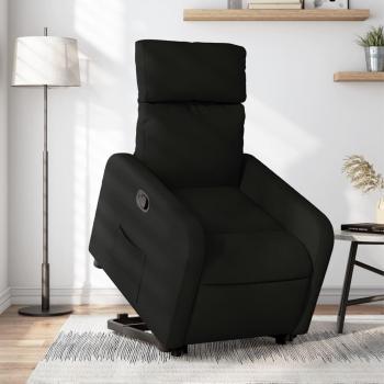 Sillón reclinable elevable de tela en color gris claro, gris oscuro y negro - vidaXL Sillón cómodo para dormitorio, silla relax y sofá