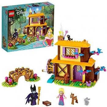 LEGO 43188 Disney Princess Cabaña en el Bosque de Aurora Juguete de Construcción