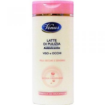 Leche Limpiadora Suave Venus 200 ml para Rostro y Ojos - Piel Seca y Sensible