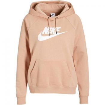 Nike Women's Essential Fleece Pullover Hoodie - Rose Whisper, Brown, Size XS