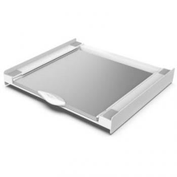 Kit de Apilamiento Meliconi Torre Green - Accesorio Universal para Lavadora y Secadora en Tecnopolímero Blanco y Madera, 1 Pieza