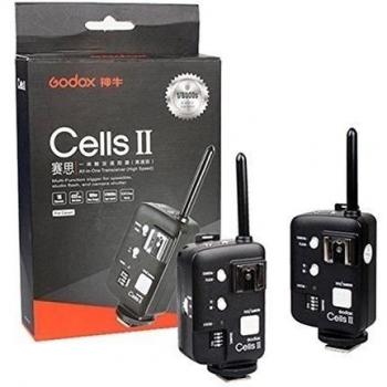 Godox células II Kit(2pcs) 1/8000 Velocidad de sincronización All-in-One remoto inalámbrico Ettl TTL disparador de flash para Canon EOS DSLR Conectar la cámara del estroboscópico del estudio Monolight Speedlite y Neewer V850 etc.