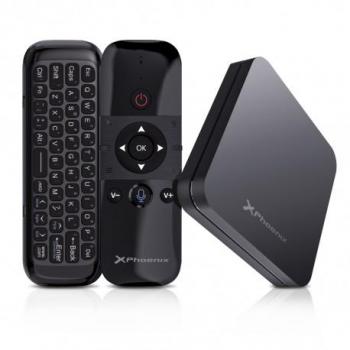 Android TV Phoenix 4K HDR Quad-Core 32GB ROM 4GB RAM HDMI + 2USB Android 9.0 WiFi Dual Band 5GHz Voice Control Remote