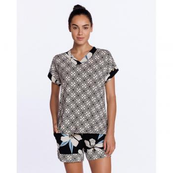 Punto Blanco Pijama corto de mujer de viscosa estampado