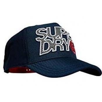 Superdry Hombre Gorra de Malla Lineman Trucker Azul Marino Oscuro 1SIZE