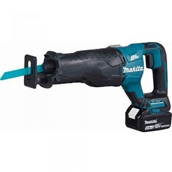 SCIE RÉCIPRO MAKITA 18 V LI-ION 5 AH + 2 BATTERIES BL1850N + CHARGEUR + COFFRET MAK PAC- DJR187RTE