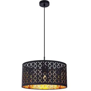 Lámpara colgante Harald en estilo oriental negro, metal, 1x E27