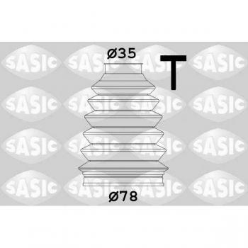 Fuelle de eje de transmisión SASIC 4003457, kit de fuelles para junta homocinética, incluye fuelle, abrazaderas y grasa, fabricado con materiales resistentes a la abrasión y temperaturas extremas