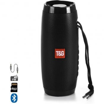DAM Altavoz TG-157 Bluetooth 4.2 portátil con luces dinámicas LED, medidas: 17x6x6 cm