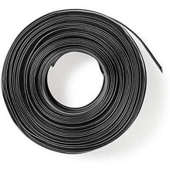NEDIS Cables de telecomunicaciones Cable de Telecomunicaciones | Carrete de 100 m | Negro Negro 100.0 m