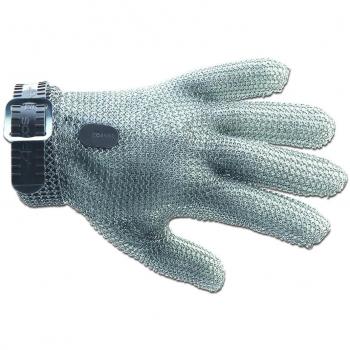Guante de Protección Arcos en Malla de Acero Inoxidable, Talla XXS 210mm, Color Gris