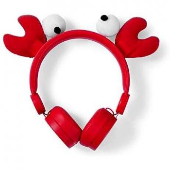 NEDIS Auriculares de Diadema con Cable | 3,5 mm | Longitud de la Cuerda: 1,20 m | 85 dB | Red Red Red 1,20 m | Talla única
