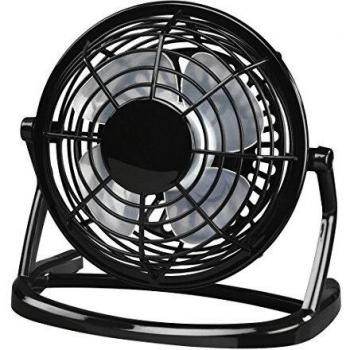 Hama USB Desk Fan Negro - Ventilador, ventilador de mesa con USB