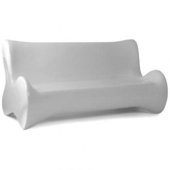 Vondom suavezsofa de dos plazas color blanco mate