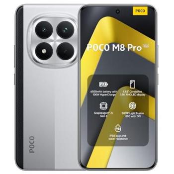 Xiaomi POCO M8 Pro 5G Smartphone Versión Global, 12GB RAM + 512GB Almacenamiento, Snapdragon® 7s Gen 4, Pantalla AMOLED de 6.83, Batería de