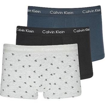 Calvin Klein Low Rise Boxer Briefs 3-Pack - Black/Grey/Navy Heather - Size XL