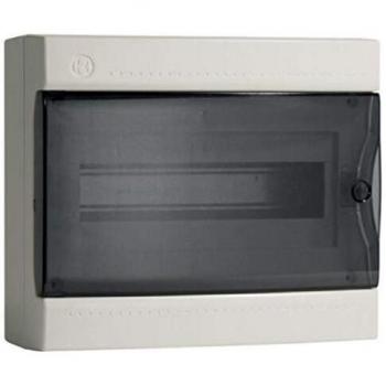 Centralita Bocchiotti IP40 DSG 12W con puerta de 12 módulos diseño blanco
