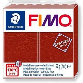 Pasta Polimérica Fimo Efecto Cuero Color Óxido Nº 749 - 57g