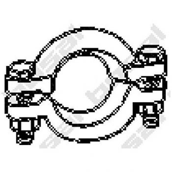 Bosal 254-702 Clamping Piece, exhaust system