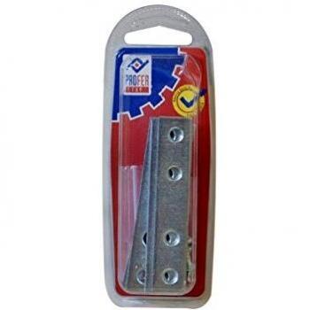 PLACA RECTA UNION ZN BL.4 PZS 80X15 MM