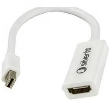 SilverHT - Adaptador MiniDisplay Port 1.2a a HDMI para Apple, Color Blanco