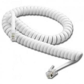 Cable Telefónico Espiral Universal con Conectores RJ11 - Cable Telefónico Espiral Universal