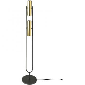 Lámpara de pie ANGEL CERDÁ 8059C, acero dorado y negro, color dorado, dimensiones Ø22 x 120 cm