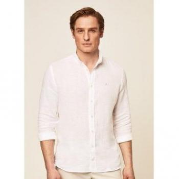 Camisa Hackett Garment Dyed de Lino para Hombre