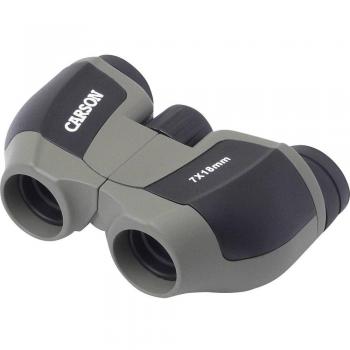 Carson Mini Scout 7x18mm Porro Prism Binoculars, Matte, Gray/Black, JD-718