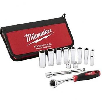 Milwaukee MHT48229001 Tradesman 3/8in Ratchet Set 12 Piece