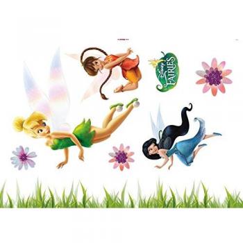 Komar de pared Disney Fairies, 50 x 70 cm/8 piezas