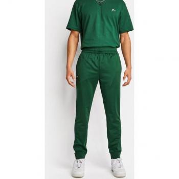 Lacoste - Pantalón de chándal de hombre de tenis Sportsuit en tejido Interlock, color verde, talla XL, fabricado en Poly Tricot