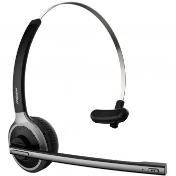 Mpow Auriculares de Diadema Bluetooth 4.1 Inalámbricos con Micrófono Externo 13 Horas de Conversación Ligero Manos Cancelación de Ruido para Llamdas Conductores Centro de Atención Telefónica Oficina