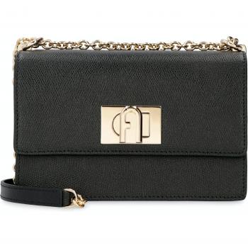 Furla Women's 1927 Mini Leather Crossbody Bag in Black - Olive Green XS Cactus Style