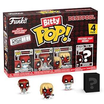 Funko Bitty Pop! Deadpool: Sleepover, Larp & Heavy Metal 4-Pack