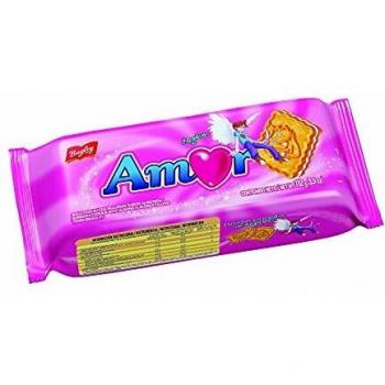 Amor Galletas dulces sabor vainilla rellenas 112g