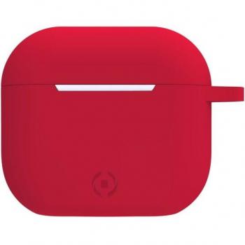 Funda Protectora Celly para Airpods 3 en color rojo