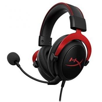 HyperX KHX-HSCP-RD Cloud II - Cascos de Gaming para PC/PS4/Mac, Negro/Rojo