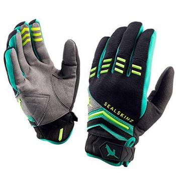 Sealskin Hombre Dragon Guantes, invierno, Dragón, hombre, color verde, tamaño large