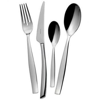 Set de 24 Piezas de Cubiertos Toscana en Acero Inoxidable con Finitura Brillante - Casa Bugatti